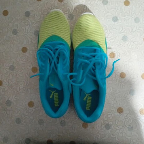 Puma shoes new, yellow and turquoise, size 44, athletic
