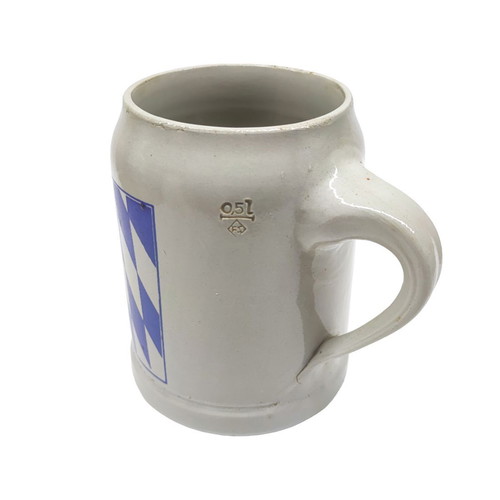 Ceramic Beer Mug "Munchen" used, West Germany, vintage