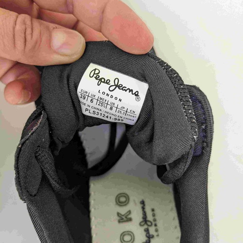 Pepe Jeans Koko Cut sneakers black, new women's athletic shoes