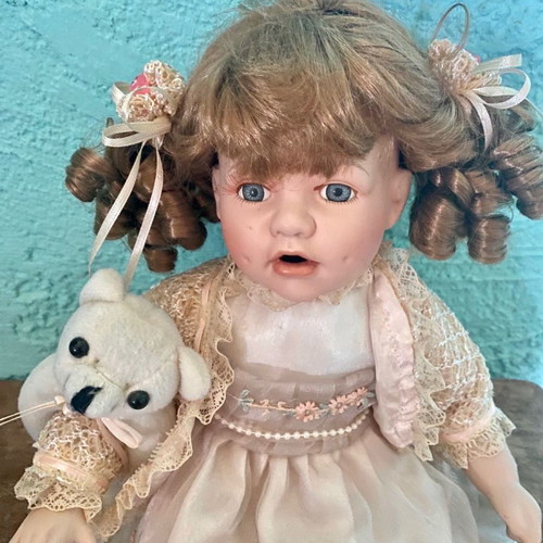 Decorative doll used, 24cm height and 21cm width