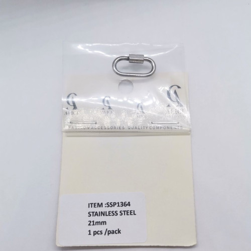 Carabiner clasp stainless steel 21mm new
