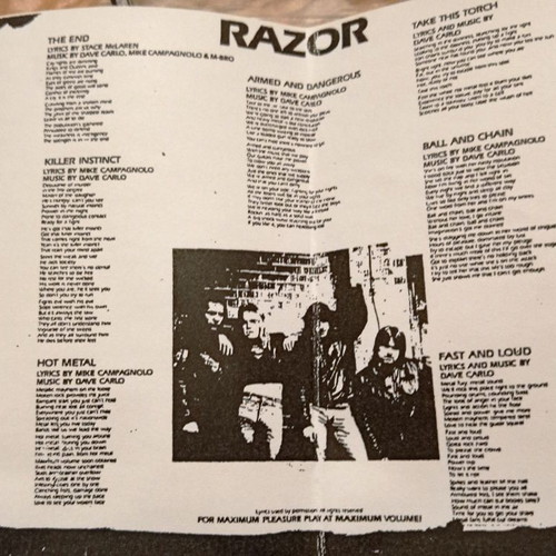 Razor Fun with Sharp Object Armed And Dangerous cassette tape like new