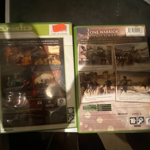 Prince of Persia Warrior Within and The Two Thrones Xbox classic