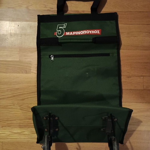 Marinopoulos green fabric market trolley like new