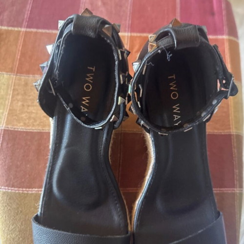 Two Way women's platform sandals 10cm size 41, black
