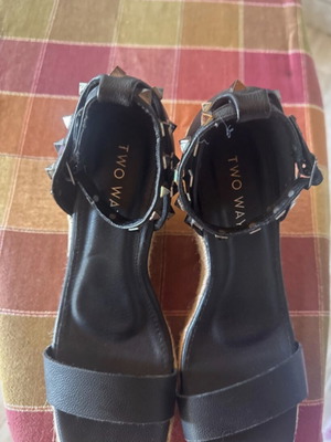 Two Way women's platform sandals 10cm size 41, black