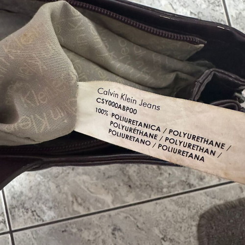 Calvin Klein bag used, dark purple handbag