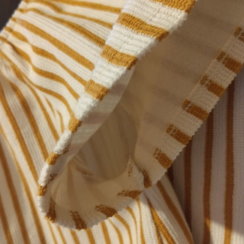 Zara kids set 10 years, striped mustard and ecru blouse and pants