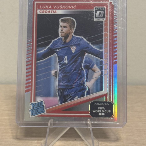 2026 Donruss Optic Luka Vuskovic Rated Rookie FIFA World Cup Card
