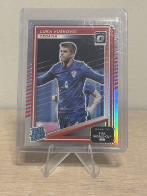 2026 Donruss Optic Luka Vuskovic Rated Rookie FIFA World Cup Card