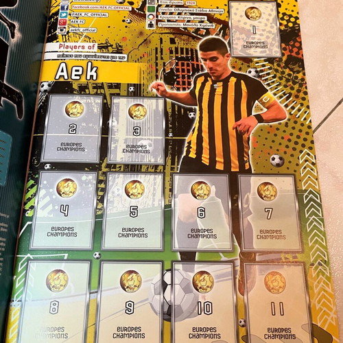 Golden Shop Europe's Champions 2017-2018 Sticker Album new