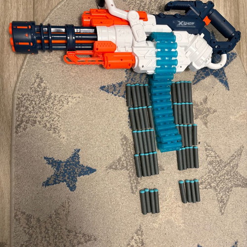 Nerf Zuru X-Shot Excel Crusher toy gun like new with 48 foam darts