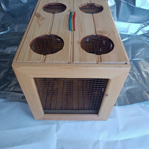 Wooden Dog House BOX new for small breed pets handmade