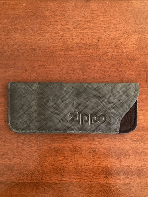 Zippo μαύρη μαλακή θήκη για γυαλιά σαν καινούργια, καουτσούκ με επένδυση από τσόχα