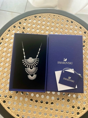 Swarovski necklace new silver, length 80cm