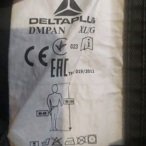 Delta Plus work pants used, size XL