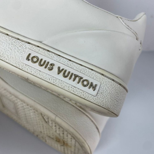 Louis Vuitton Frontrow leather sneakers used, white, size 37