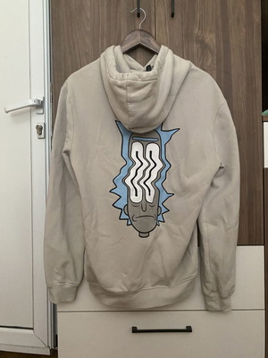 Rick and Morty hoodie H&M beige size S like new