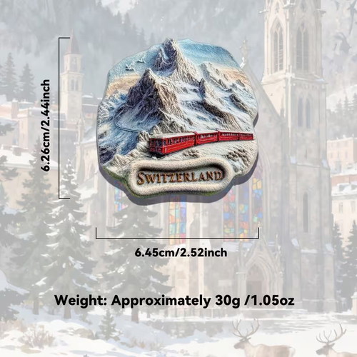 Flat Switzerland magnet new in packaging