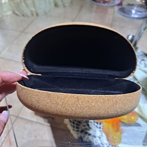Maestri Italiani Sunglasses Case like new, cork, brown