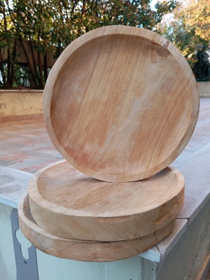 Ξύλινα πλατό σερβιρίσματος σετ 3 τεμαχίων σαν καινούργιο, παυλώνιας