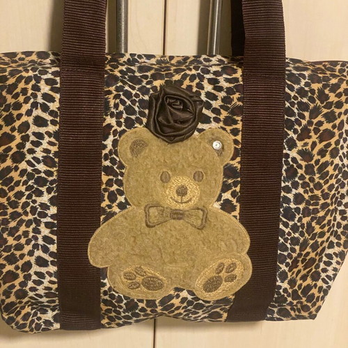 Marilù shoulder bag like new, waterproof leopard print brown