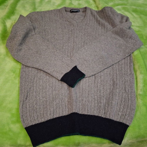 Berto Lucci men's gray pullover like new size L
