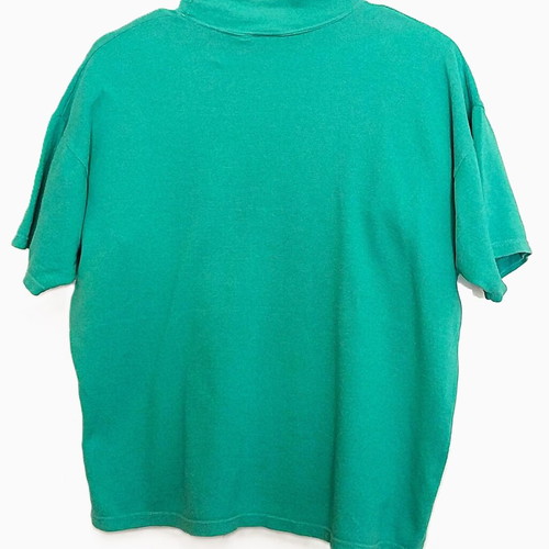 Short-sleeve t-shirt used, cotton turquoise, size Large