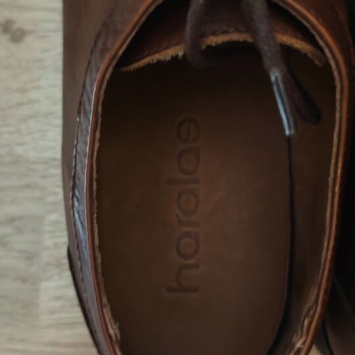 Haralas Men's Leather Dress Shoes Used Brown Size 41
