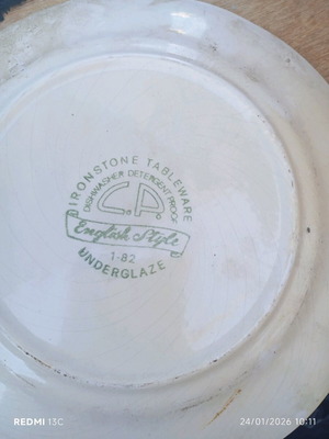 English plate used