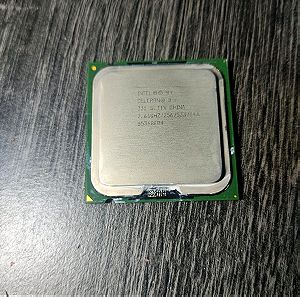Intel celeron D 2,66 ghz με ψήκτρα και μητρική (χαλασμένη)