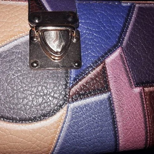 Large wallet new with colorful design and wrist strap