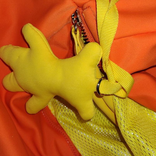 Folli Follie oversized shoulder bag used, yellow and orange