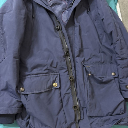 Brokers men's winter parka XXL used, very warm, blue