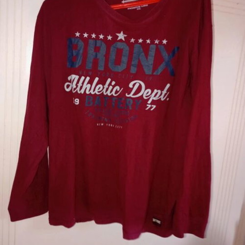 Men's blouse like new, burgundy XXL