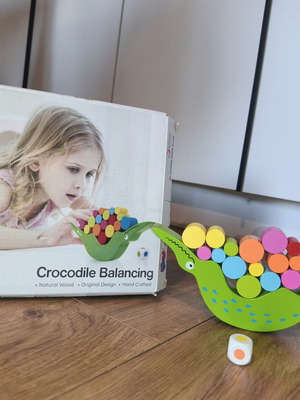 Wooden Crocodile Balancing Game, 20 pieces, age 3+