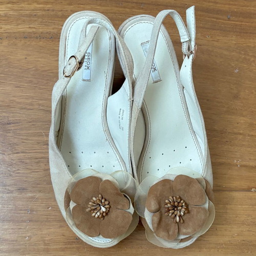 Geox suede platforms used, size 39, beige brown