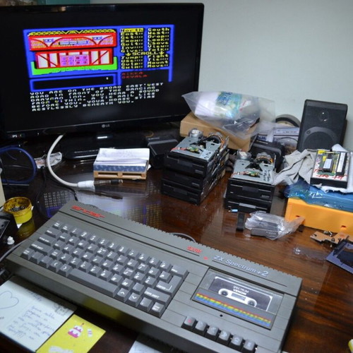 ZX Spectrum 128K+2 grey console