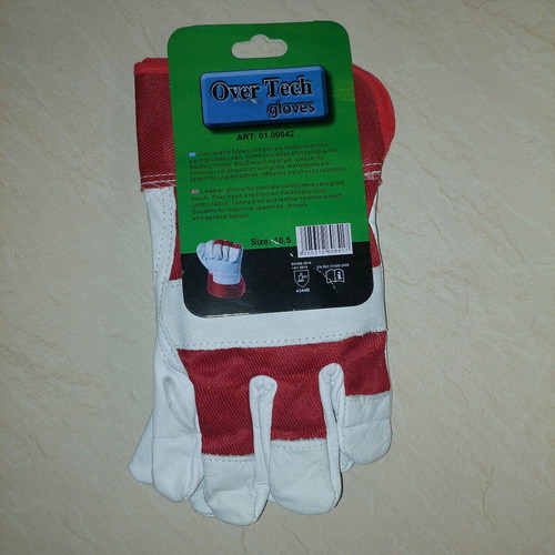 Over Tech work gloves new, cow leather, size 10.5