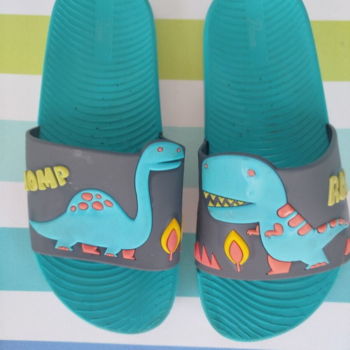 Parex children's slippers, green, size 34