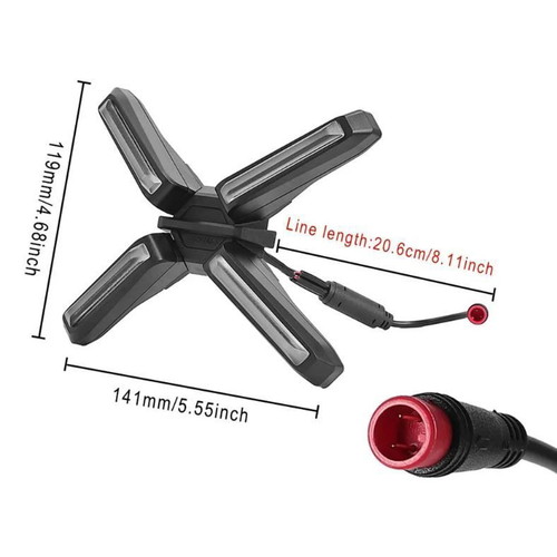 X lights for Segway ZT3 Pro electric scooter with 2-pin new