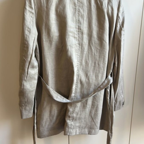 Mango linen suit beige with belt new, sizes M/L