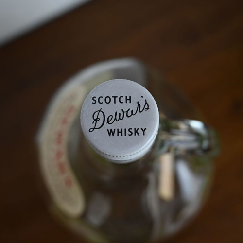 Dewar's White Label Vintage Bottle used, collectible