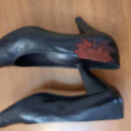 Ballin women's leather pumps size 39, used, black, 7 cm heel