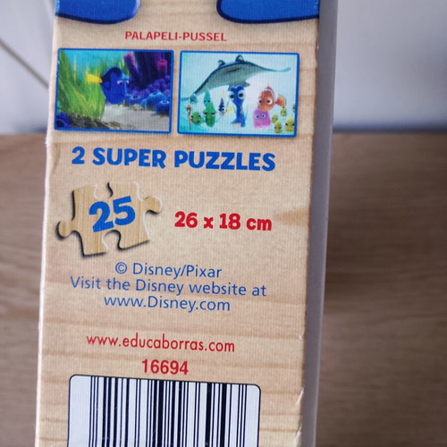 Σετ ξύλινα παζλ Disney Pixar Dory 2x25 κομμάτια σαν καινούργιο