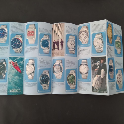 Seiko promotional brochure from the 1960s, used