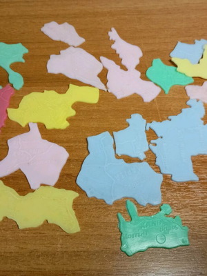 Map puzzle games used