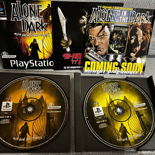 Alone Dark PS1 game like new, German version