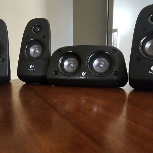 Logitech Z506 5.1 speaker system parts (3 satellites + center)