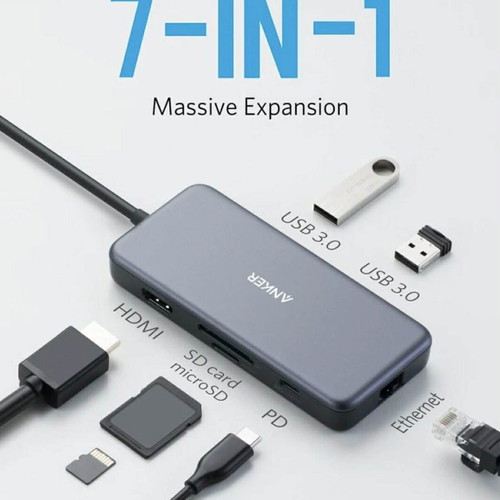 Anker PowerExpand USB-C Hubs like new, 7-in-1 and 5-in-1